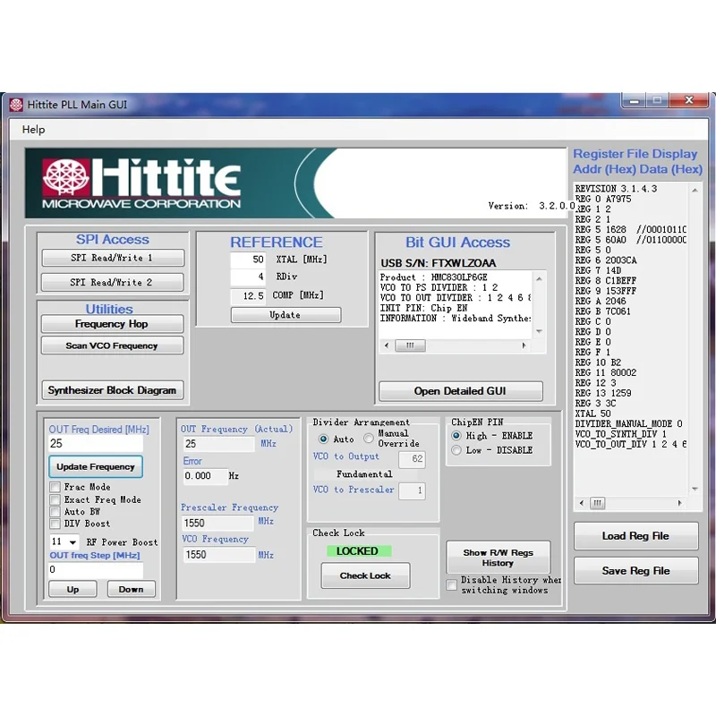 HMC USB INTERFACE Official Software Configuration
