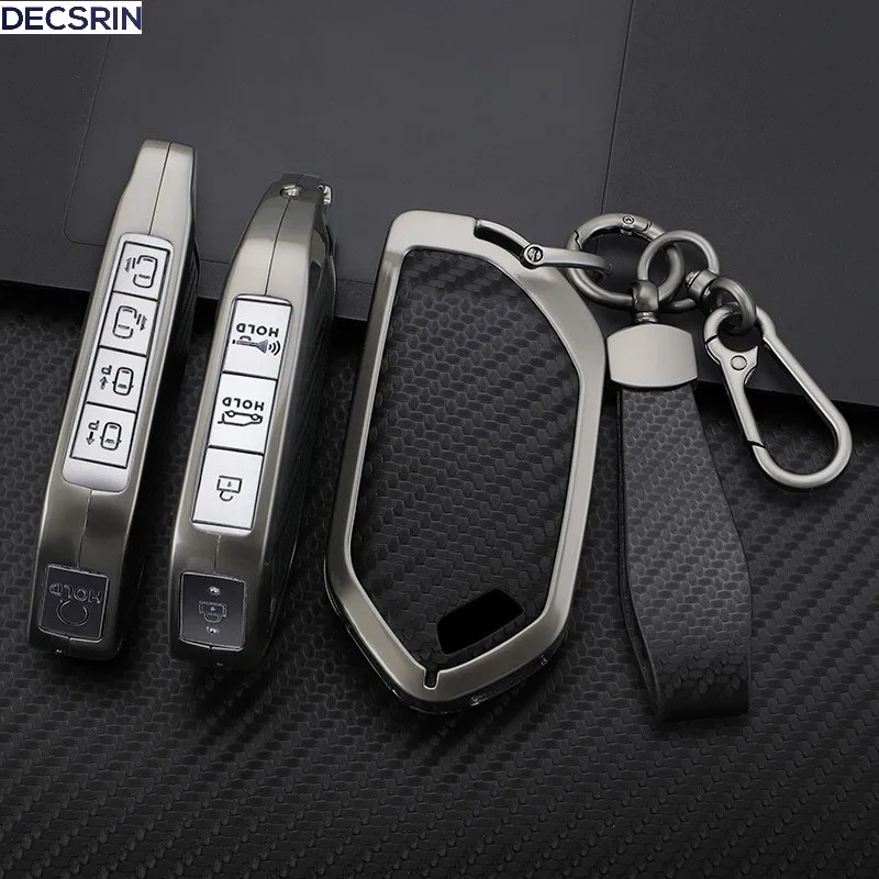 5/6/7/8/9 Buttons Zinc Alloy Style Car Key Case Cover For Kia EV9 Picanto Sorento MQ4 Carnival KA4 Morning K5 Carens 2024 Remote