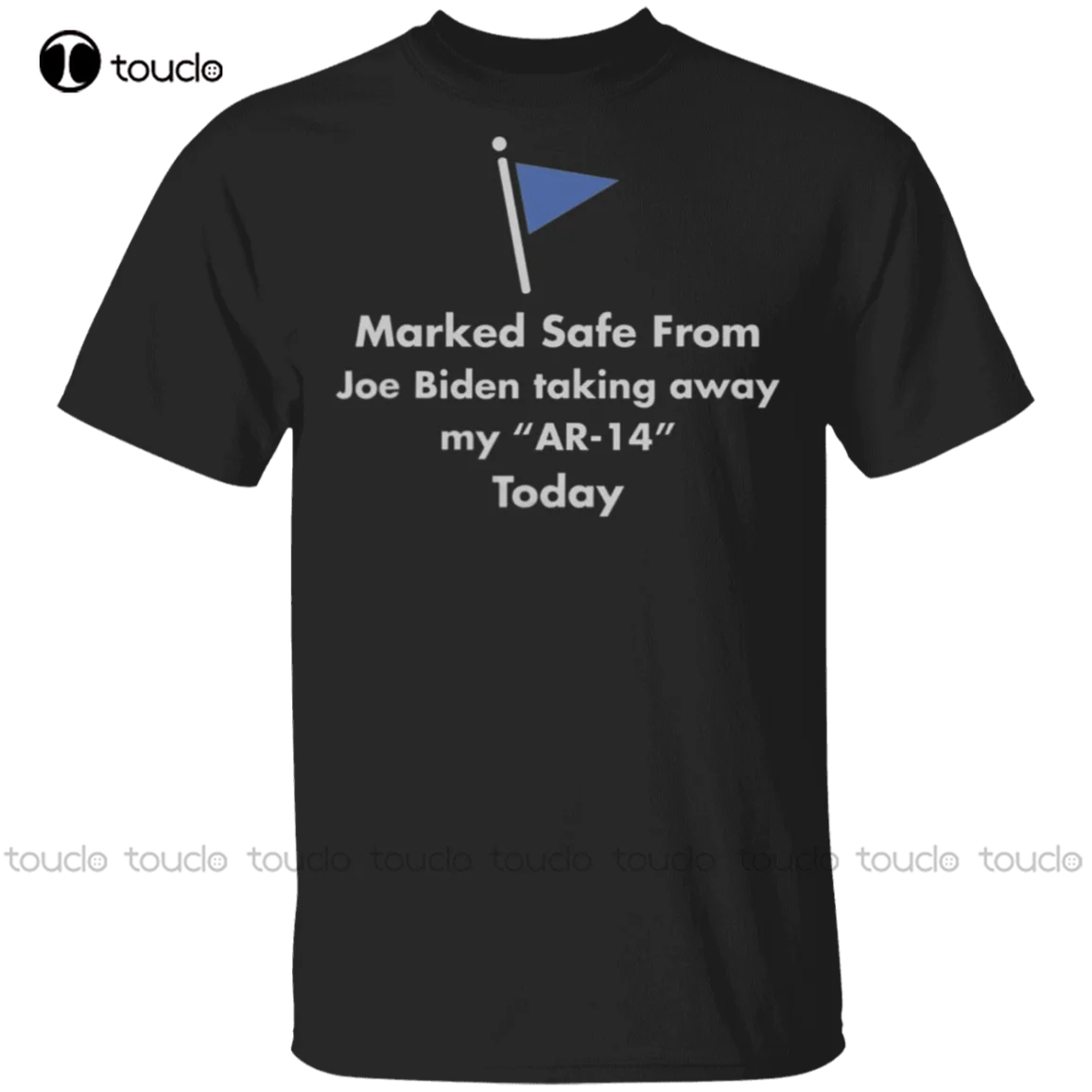 Marked Safe From Joe Biden Taking Away My Ar-14 Today T-Shirt Mens T Shirts Cotton Fashion Tshirt Summer New Popular Streetwear