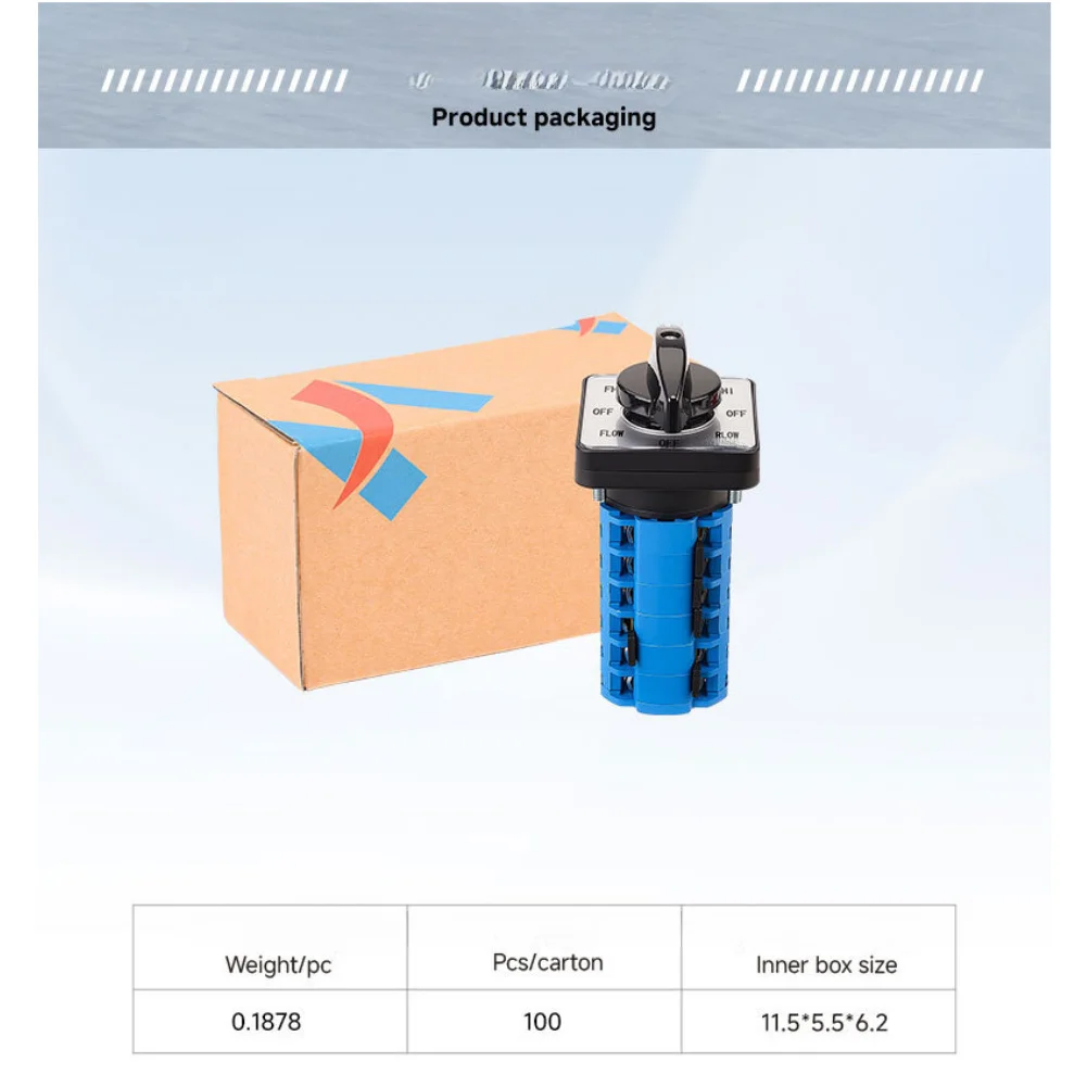 Milling Machine Changeover Switch SZW26 20/7206.6 20A 8 Rate Adjustment 6 Step Direction Control AC440V DC240V