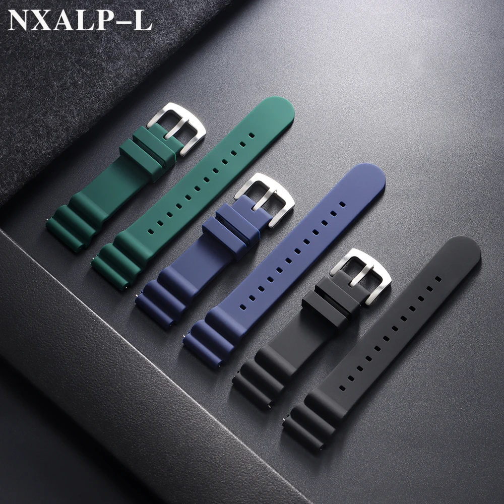 20mm 22mm Silicone Watch Band  - Seiko Watch 5 Sports ulasan dan harga