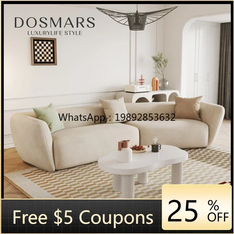 A2-7   Special-Shaped Sofa Curved Corner Three-Seat Small Apartment Living Room Technology Cloth