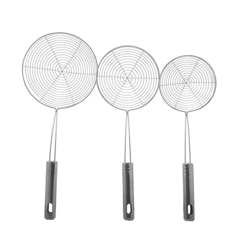 Colador de olla caliente, filtro de aceite frito, colador de fideos de malla con mango largo grande, cuchara espumadera, utensilios de cocina, Accesorios para el hogar
