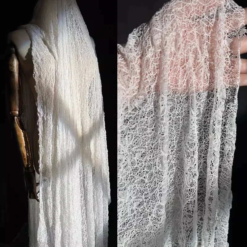 White Hollow Lace F… - image