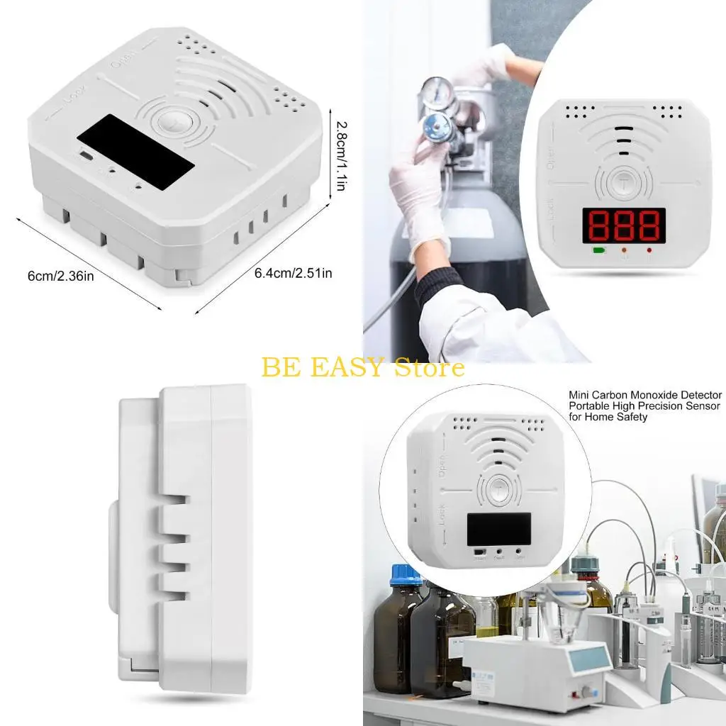 

E28F CO Sensors High Sensitive Wireless Carbon Monoxides Poisoning Detectors Warning Alarm Detectors LED Indicators