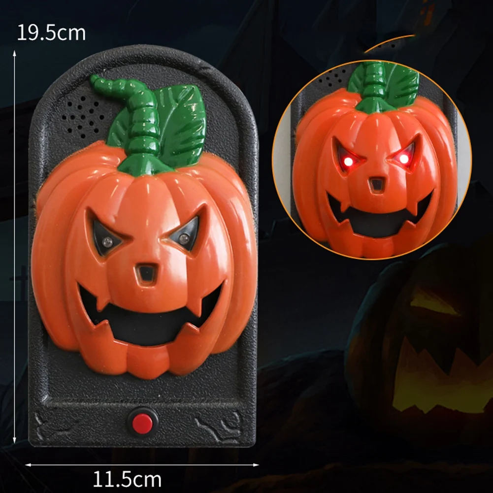 Funny Halloween Doorbell New Doorbell Contact Sounds LED Light Control Halloween Decorations C