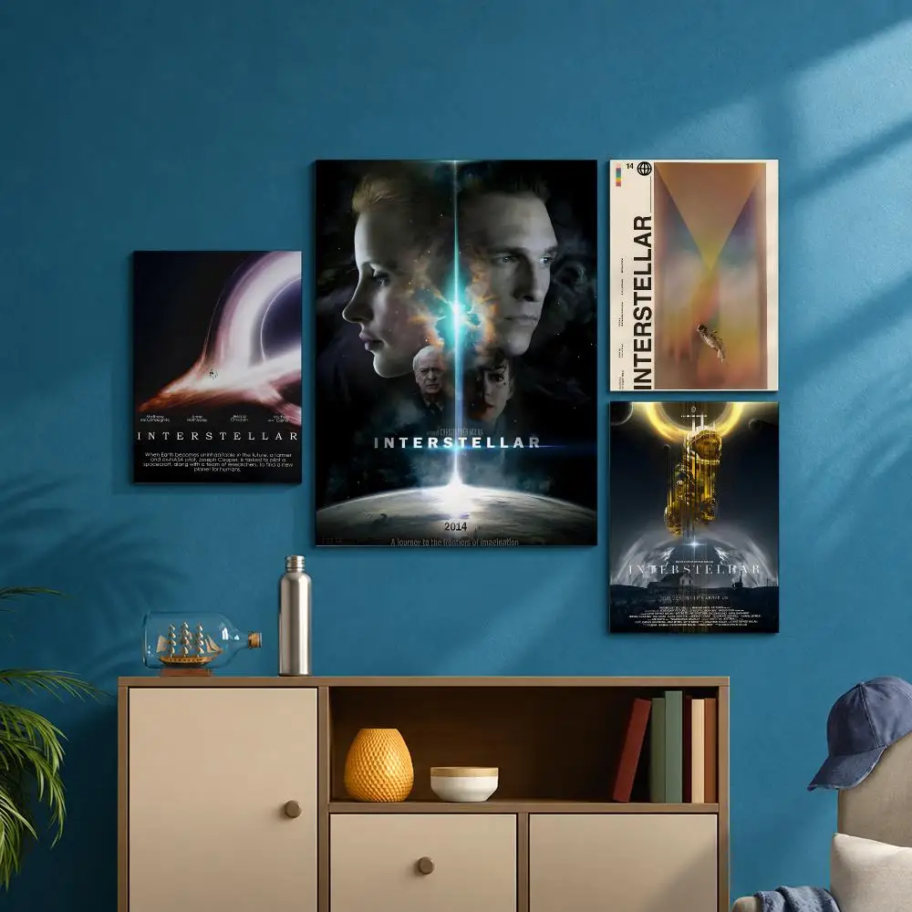 Sci-Fi Movie I-InterstellarS Painting Calligraphy Poster Canvas Painting Print Art Coffee House Bar Room Decor