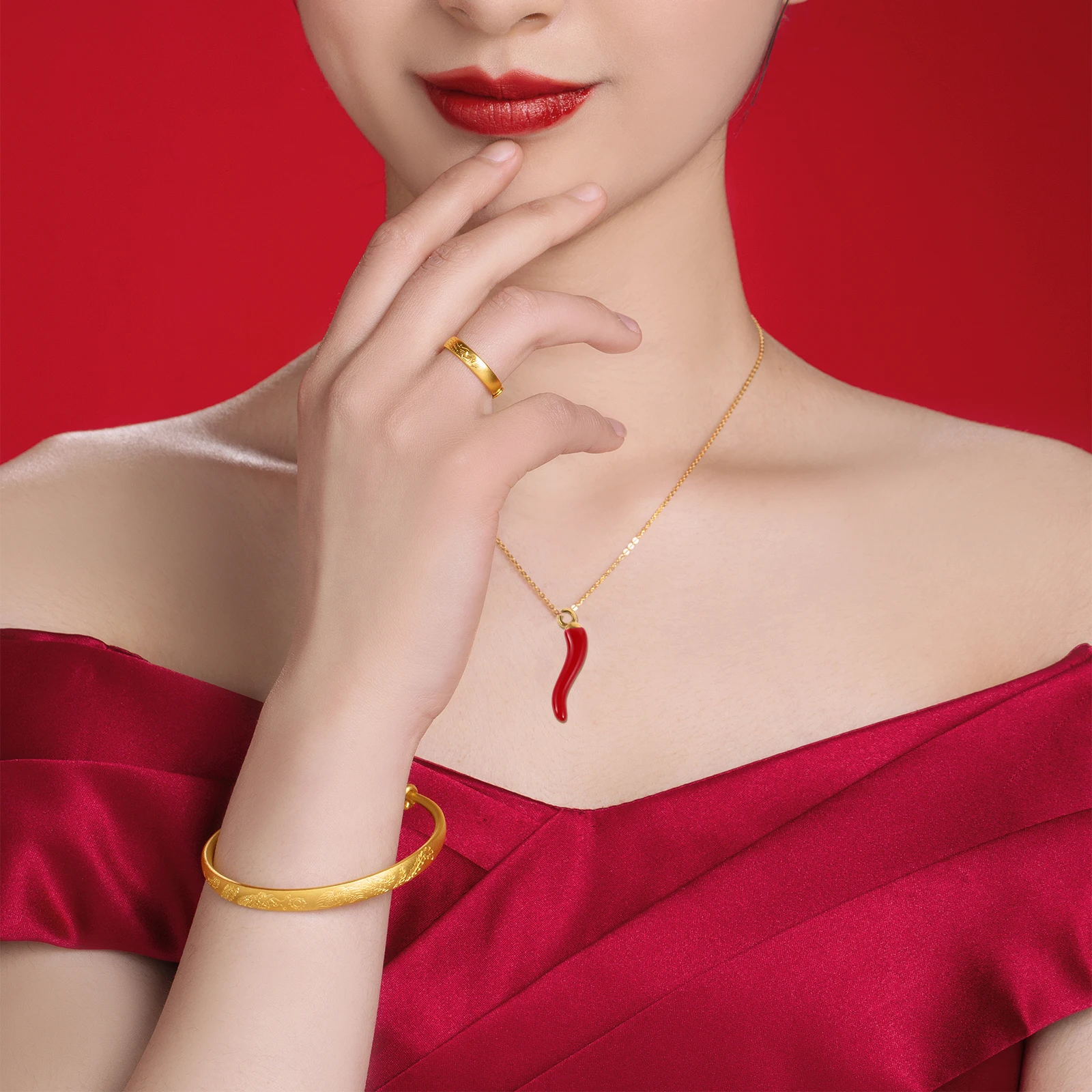

5pcs 21mm Golden Chili Pepper Charms for DIY Jewelry Making Bracelet Necklace Earrings Accessories Novelty Pendants