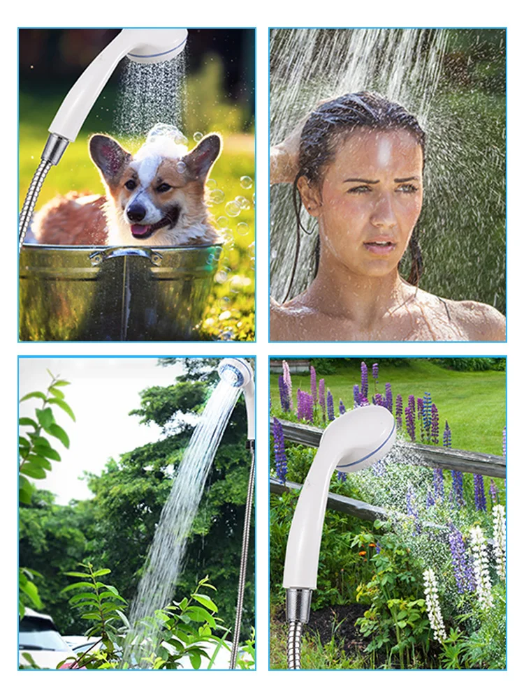 

Портативный USB-набор для душа на открытом воздухе, портативный набор для кемпинга, практичное решение для кемпинга, пляжа и путешествий