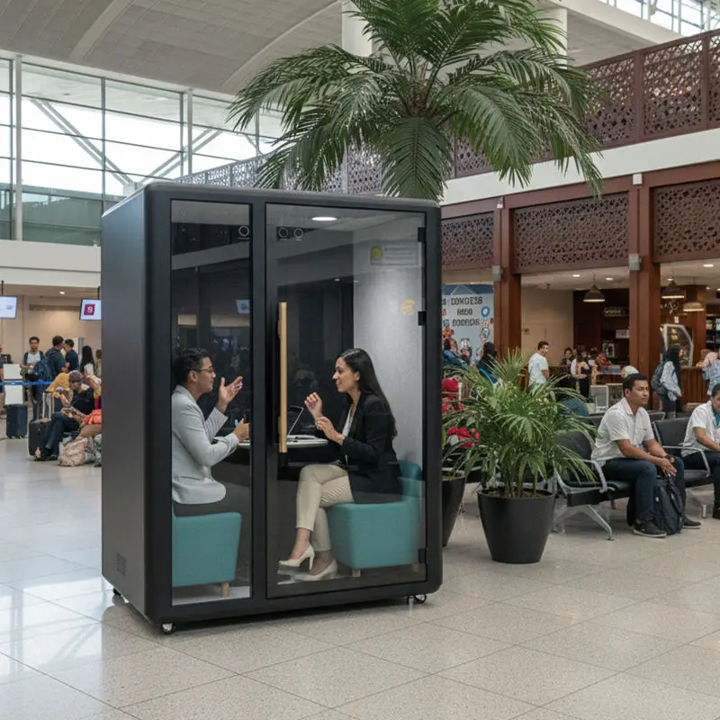 Acoustic Private Office Meeting Sound Booth Pod Professional Soundproof Phone Booth For Office Privacy Focused Calls