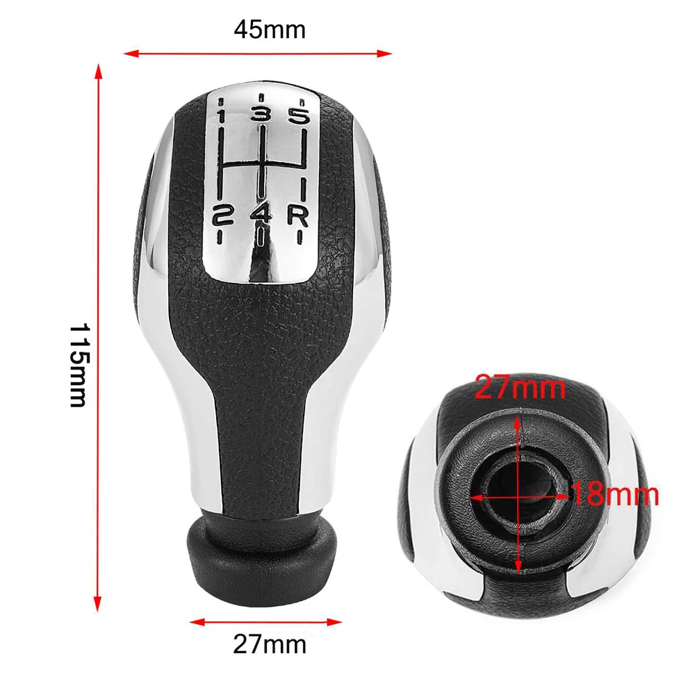 For Peugeot C2 C5 106 206 306 307 308 309 405 406 407 508 605 607 806 807 Car Styling 5 Speed Gear Stick Shift Knob Replacement