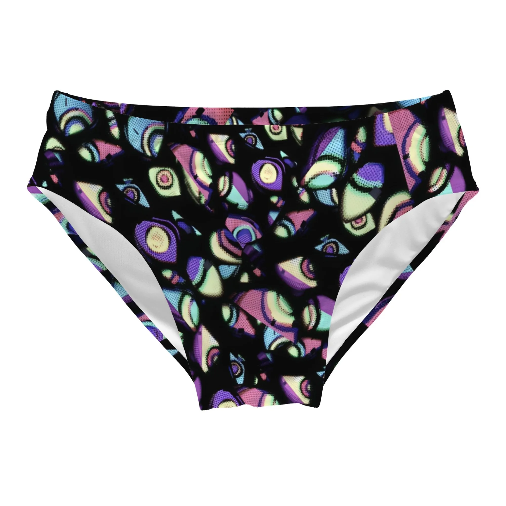 Psychedelic Eyes Swim Trunks Slim Fit Durable Drawstring Triangle Swim Trunks Water Parks Island Sunbathing Men's Vacations Gift