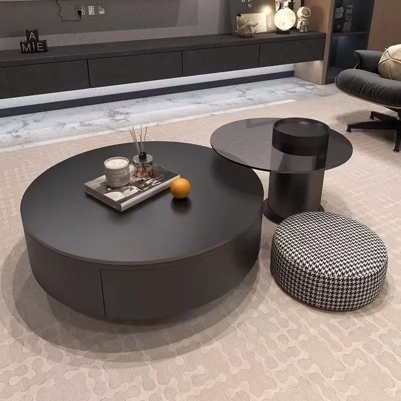Nordic Stainless Vintage Coffee Table Modern Funky With Drawers Coffee Table Mainstays Center Stolik Kawowy Nesting Furniture