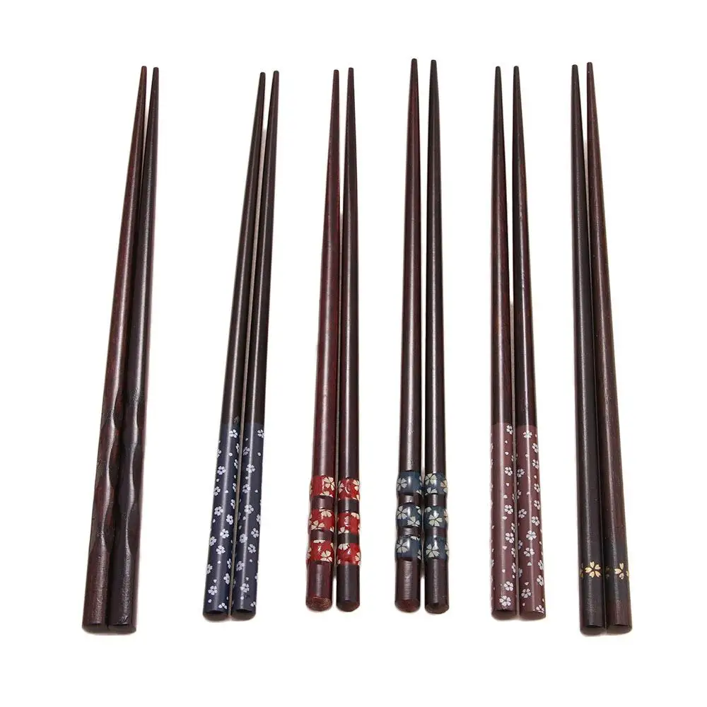 

Healthy Reusable Handmade Tableware Japanese Cooking Dinnerware Sushi Chopsticks Kitchen Tools Wood Chopsticks