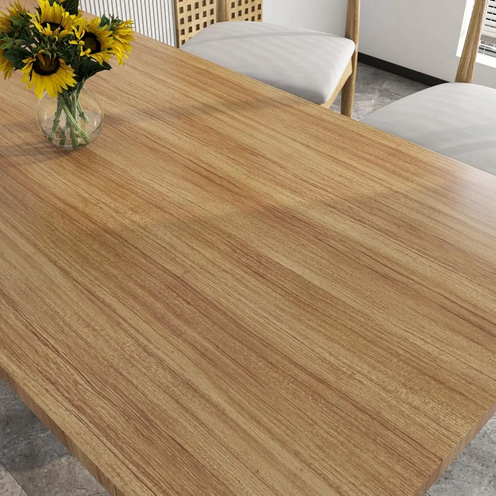 ورق اتصال سميك من خشب القيقب مقاس 160 × 36 بوصة ورق حائط بني قابل للتقشير واللصق على سطح الطاولة