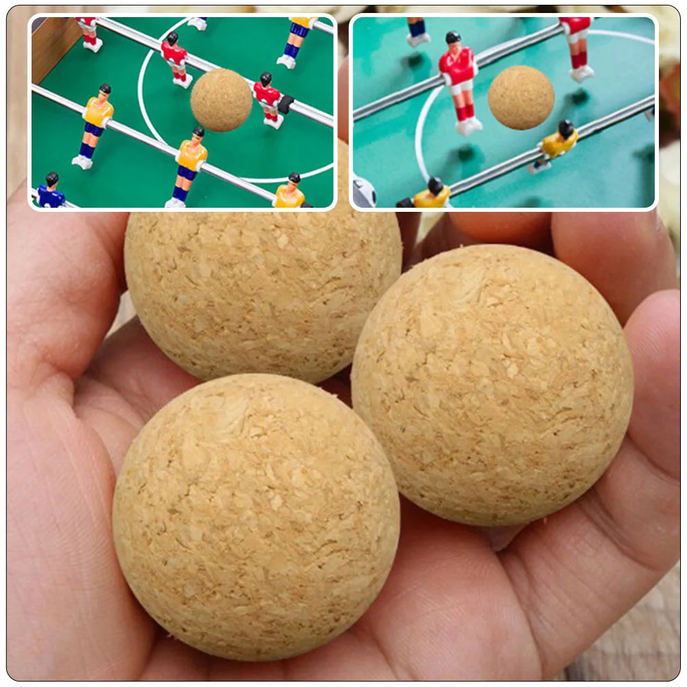 

3pcs Replaceable Wood Foosball Balls Portable Mini Balls Household Wear-Resistant Foosball Table Soccer Supply For Home Kids
