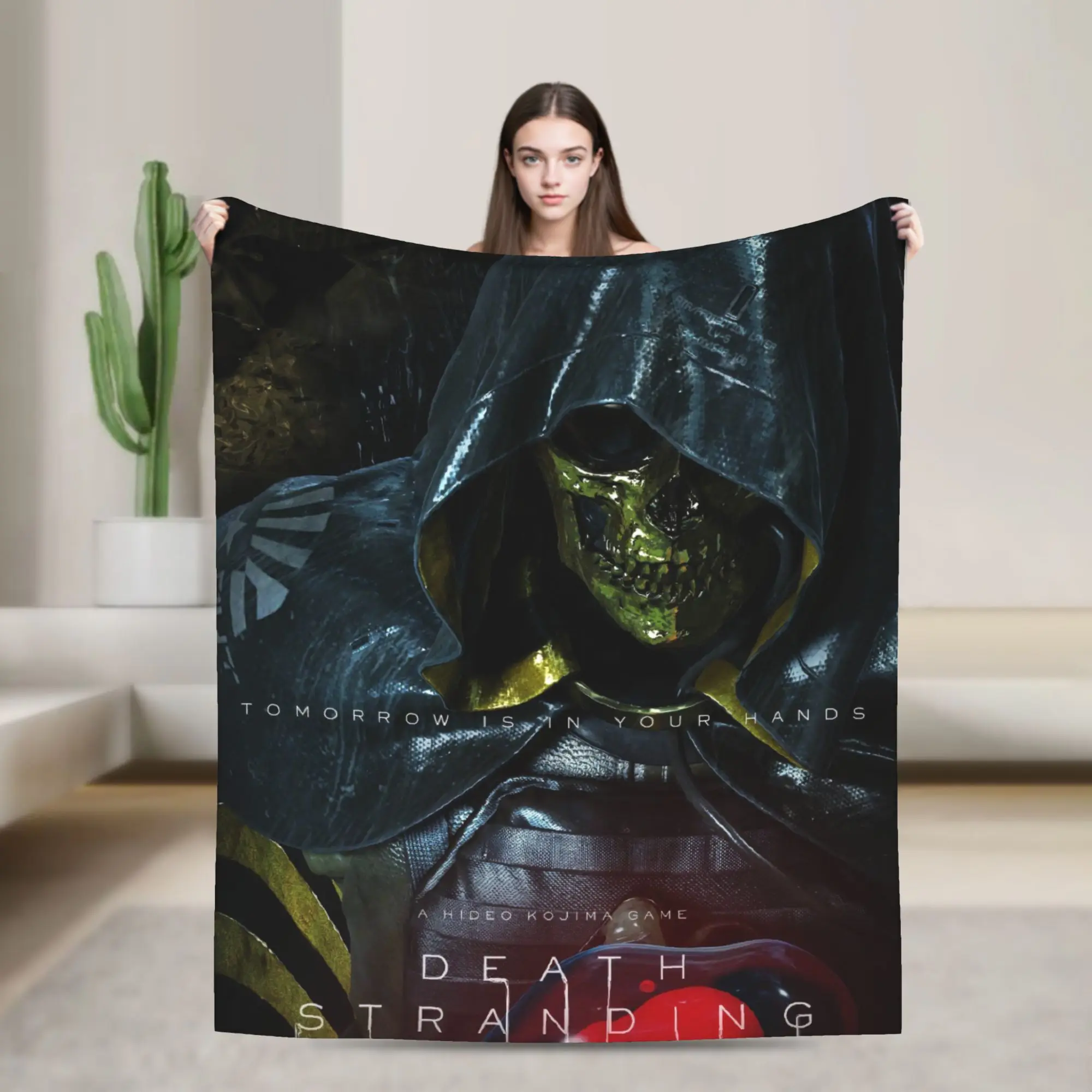 Death Stranding Higgs Soft Warm Blanket  Girls Boys Plush Throw Blanket Novelty Bedroom Flannel Bedspread Sofa Bed Cover