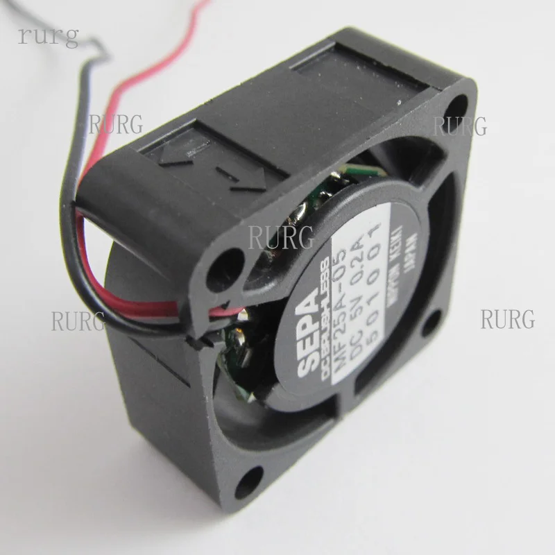 R+ 1-piece brand new SEPA MF25A-05 5V 0.2A 25mm x 10mm 2510 mini cooling DC fan with 2-pin wire