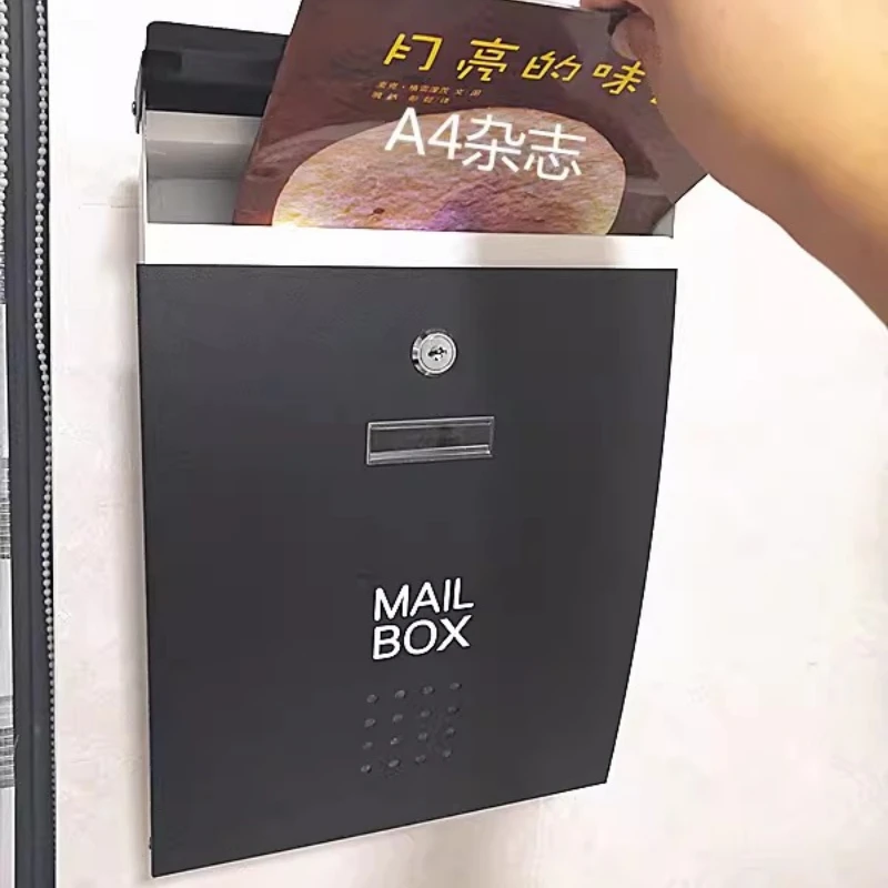 

Santa Claus Mail Boxes Outdoor Stainless Steel Mailbox Parcel Delivery Box Japan Modern Exterior Mailbox Packages Vintage House