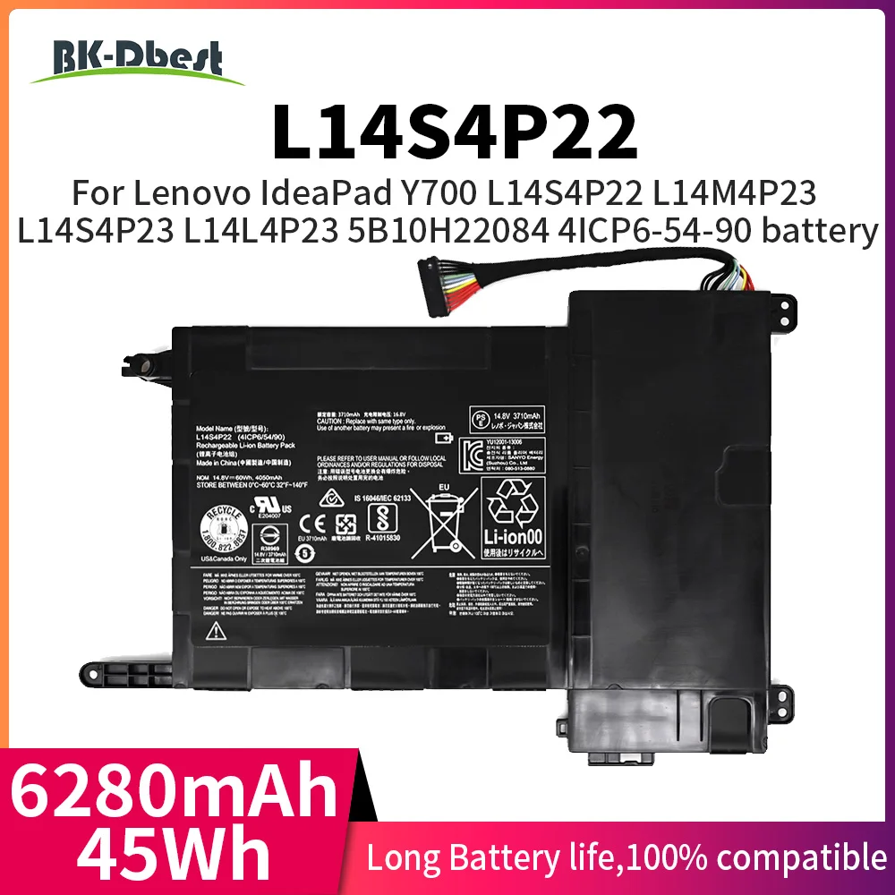 BK-Dbest L14S4P22 for Lenovo Y700-15&17 Y51 Replacement Laptop Battery