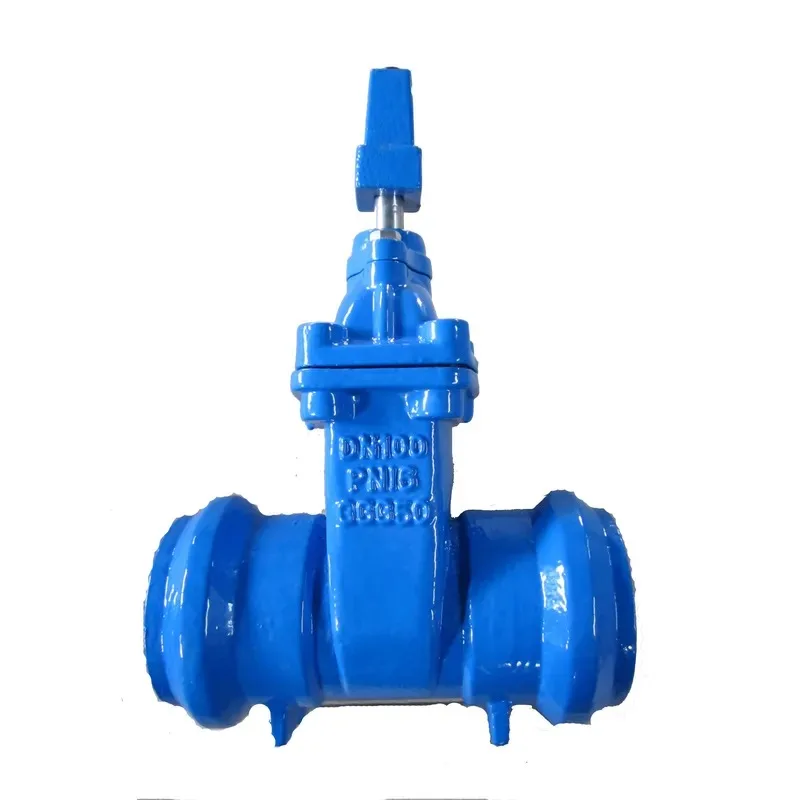 2026 Ductile Iron Double Socket End Gate Valve for PVC Pipes