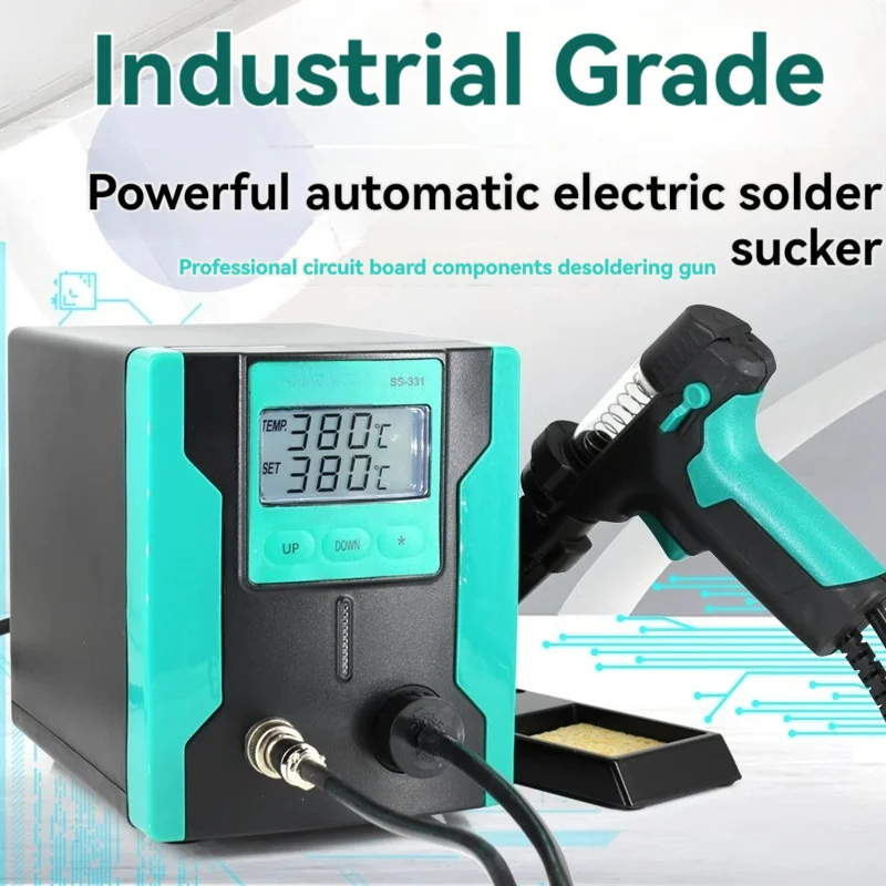 Digital Electric Desoldering Pump Desoldering Suction Vacuum Solder Sucker Gun SS-331H Electric Suction Soldering Gun