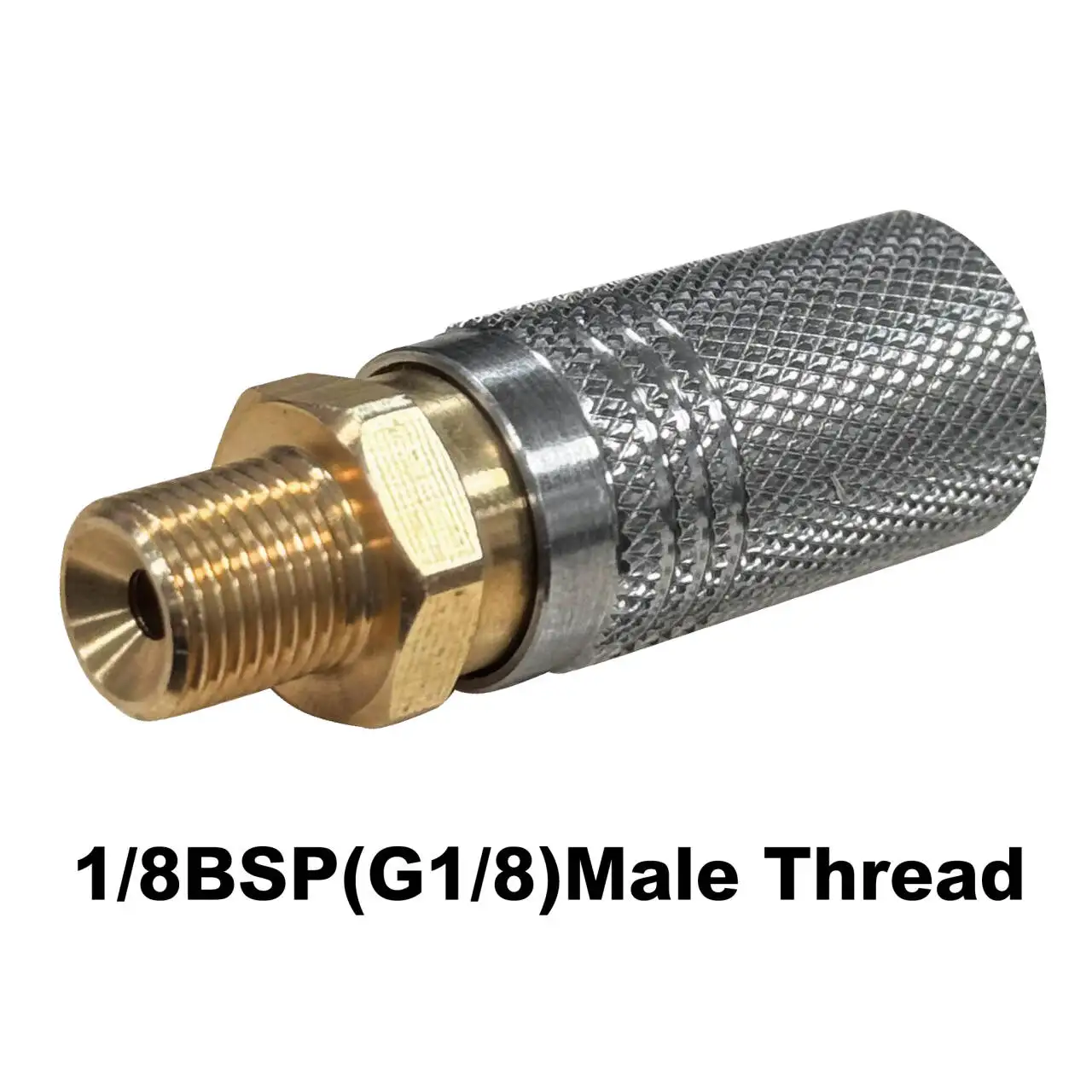 拡張8mmカップリングソケットクイックリリースエアチャージングディスコネクトアダプター、1/8 BSP、M10ネジ付き、2ピース混合に対応