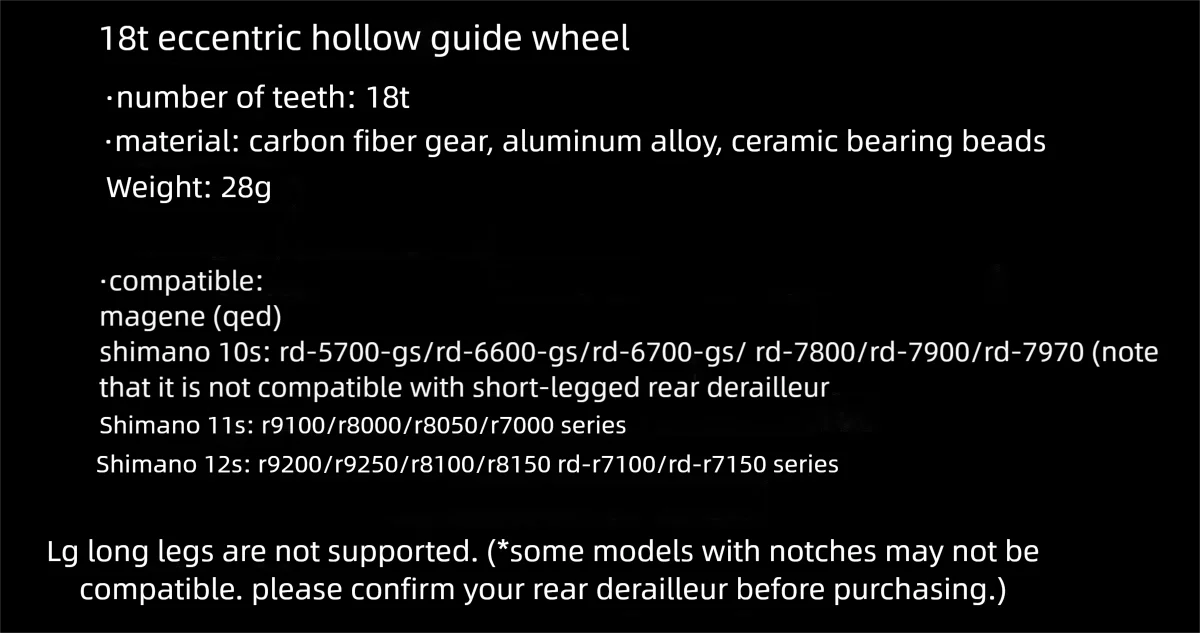 18T Hohlrad, 12-Gang-Keramiklager, hinteres Schaltwerk-Rad für Shimano R9200 R9250 R8100 R7000 Rennrad – Detail 3
