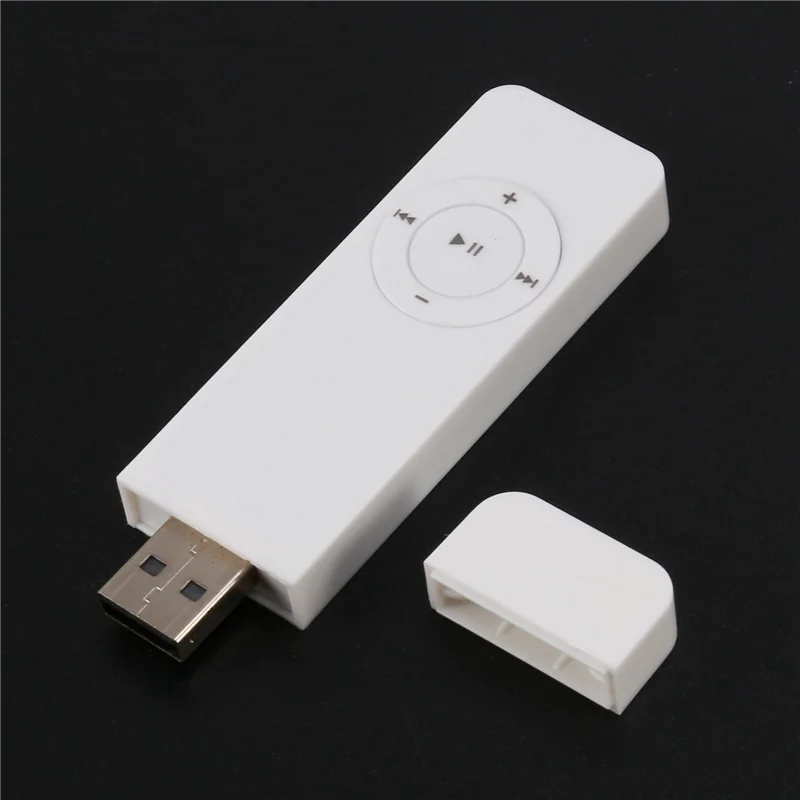 ELECT-3X Portable USB Sport U Disk Mini Mp3 Music Player Support 32GB TF Card(White)