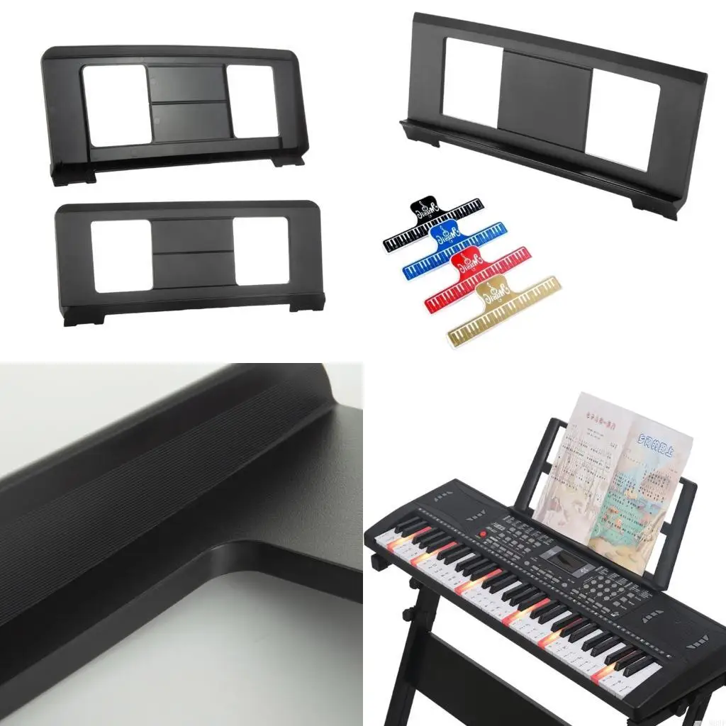 

Universals Keyboard Sheet Stand Light Weight Adjustable Music Sheet Stand W89F