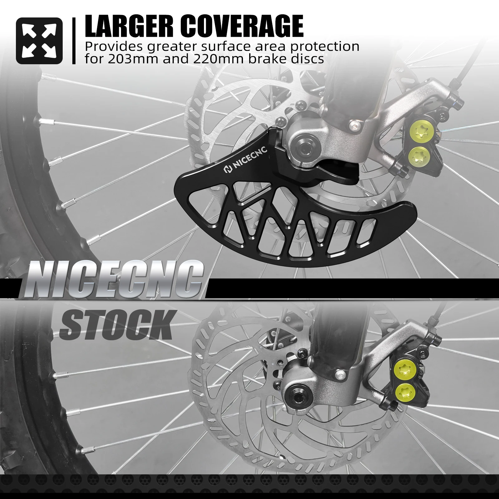 NICECNC For Surron Light Bee X Front Brake Disc Guard & Front Fork Leg Guards For Sur-Ron Light Bee S L1E Segway X160 X260