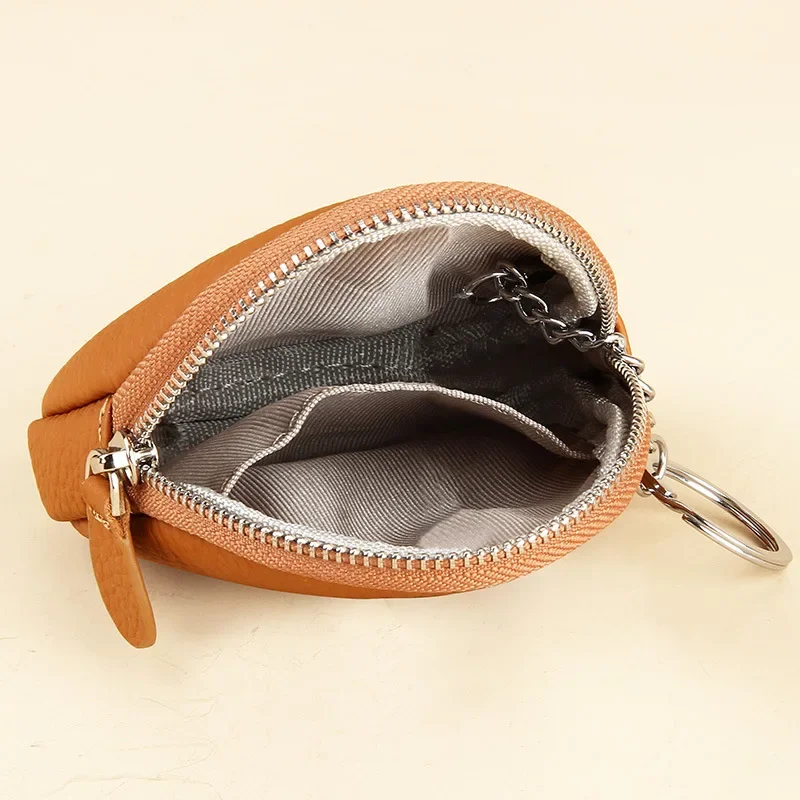 New Creative Small Purse Ultra Thin Ins Mini Cute Little Penguin Leather Wallet Round Women Coin Purse Fashion Solid Coin Bag