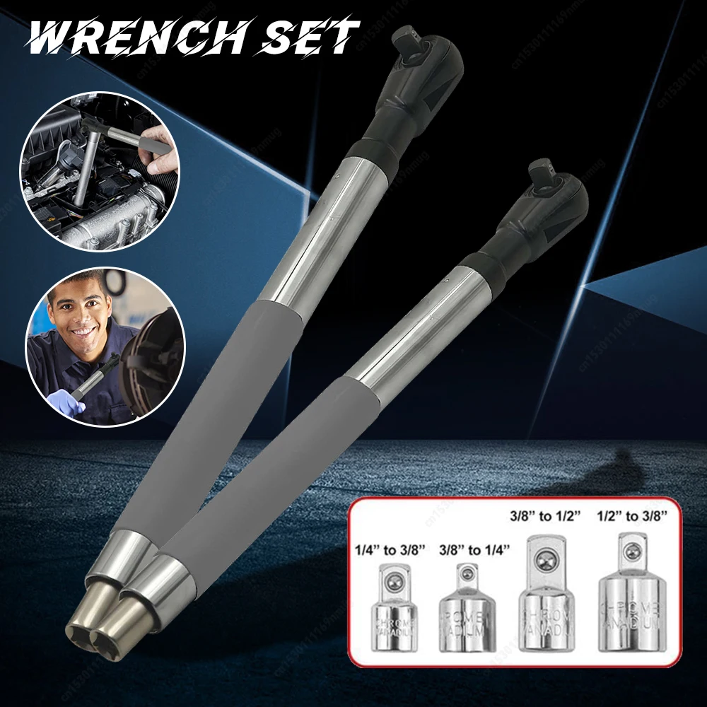 

Cordless Electric Ratchet Wrench Wear Resist Electric Extension Wrench Lightweight Impact Torque Wrench for Mechanical Workshop