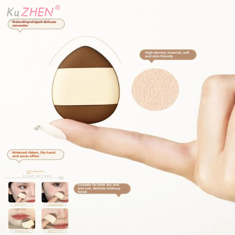 5/10 Stuks Mini Vinger Bladerdeeg Foundation Kleine Teardrop Luchtkussen Poeder Spons Gezicht Concealer Bb Cream Cosmetische Applicator make-up
