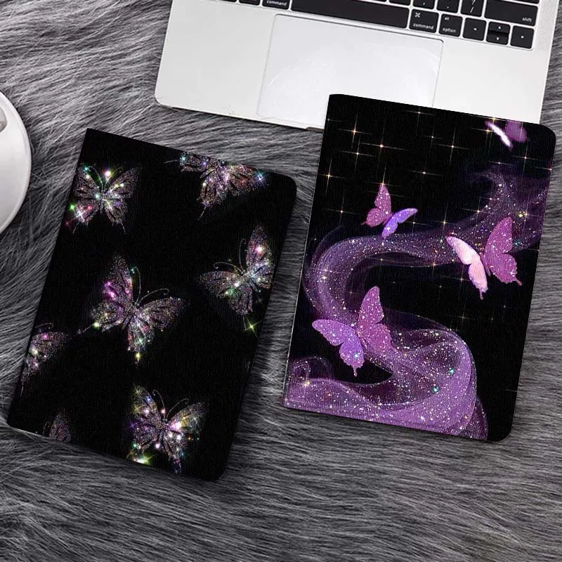 

Shiny Butterfly Glitter Art Gift Tablet Case For Samsung Tab Galaxy S6 S11 A A7 A8 A9 A11 10.1 10.4 10.5 Plus Lite