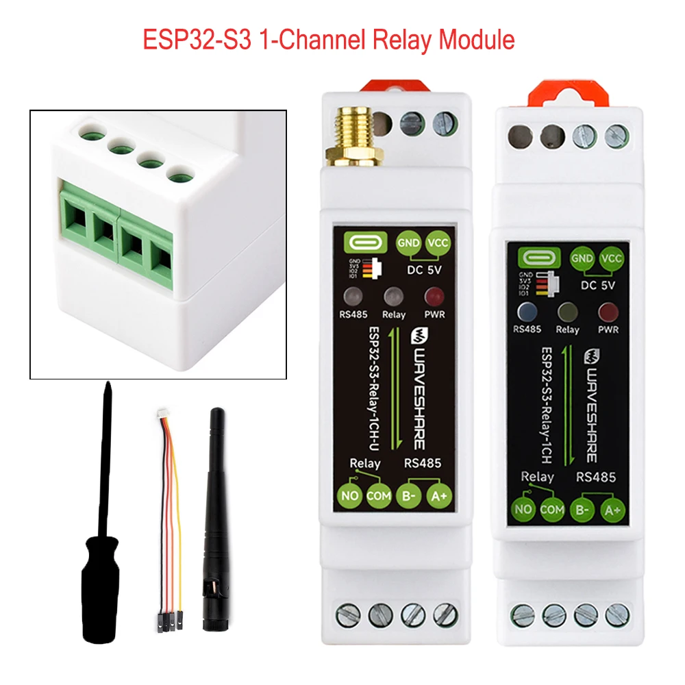 �y�Z�[�����z?   ESP32-S3-Rlay-1CH�����[�Y�ƗpDIN���[�����W���[���́AWiFi�ABluetooth�A�≏�^RS485�ACAN�ʐM�{�[�h�AUSB Type-C���T�|�[�g���Ă��܂��B