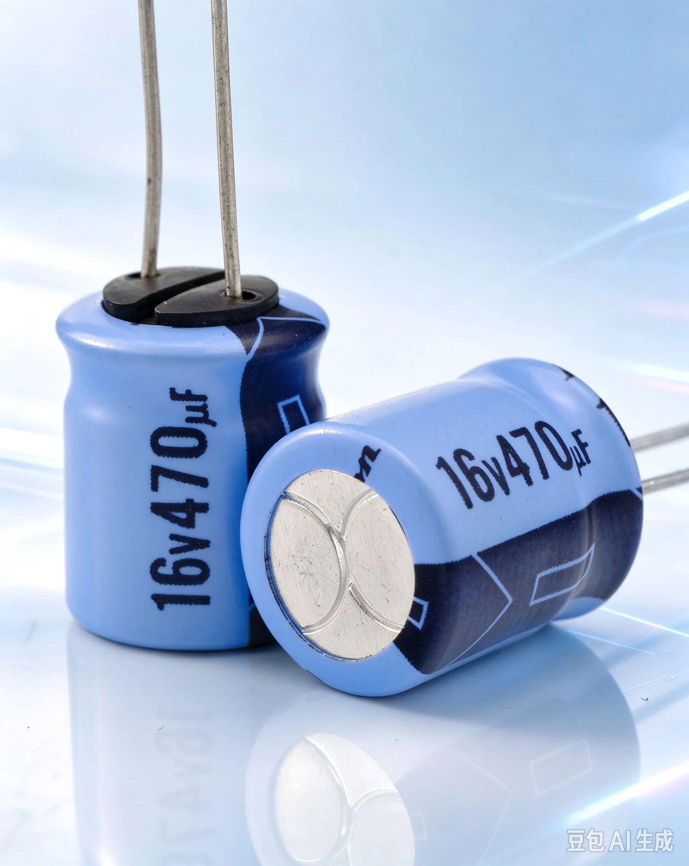 10pcs-classic-for-rubycon-16v-470uf-dual-ring-light-blue-audio-filter-electrolytic-capacitor-same-period-as-bg