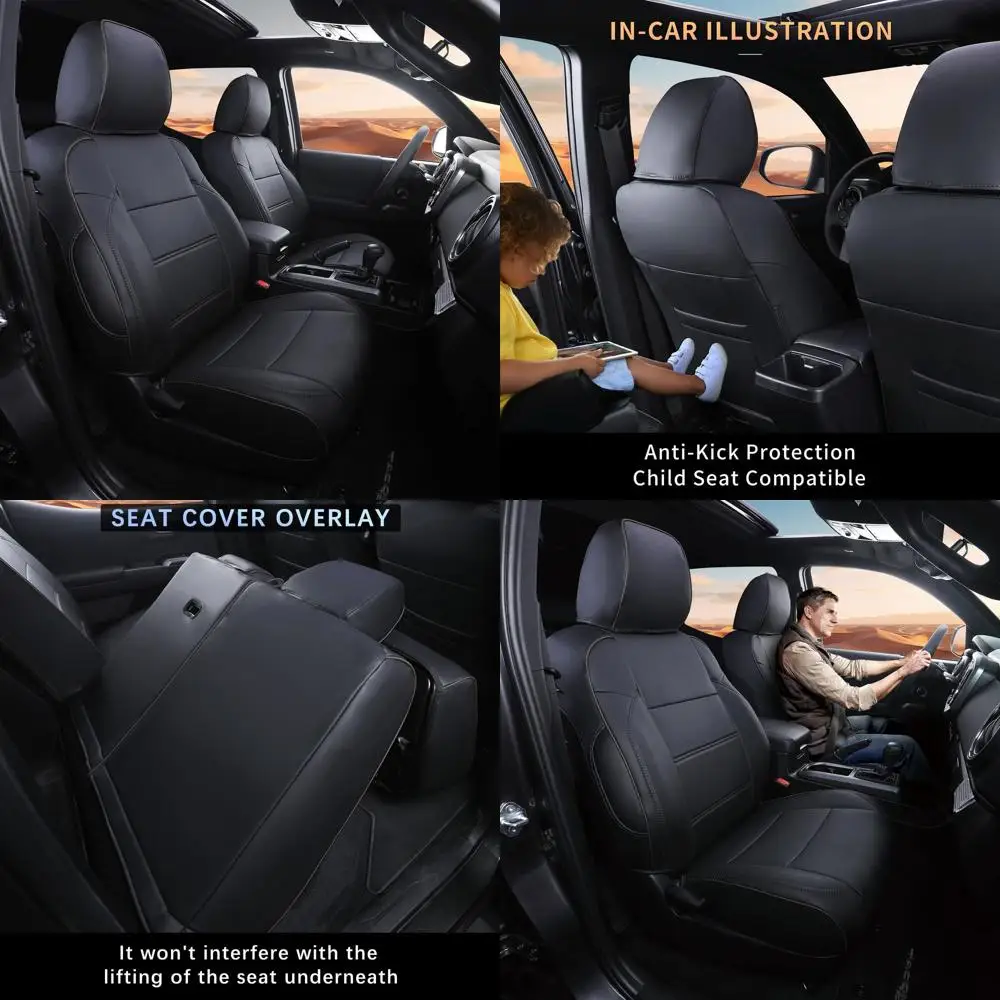 

Чехлы на автомобильные сиденья, полный комплект для Toyota Tacoma Double & Crew Cab 2023, 2021, 2021, 2020, 2019, 2018, 2017, 2016, аксессуары для интерьера Tacoma