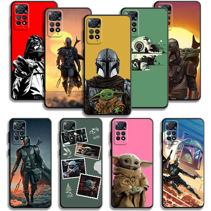 Чехол для Xiaomi Redmi Note 12, 11T, 11S, 11, 10, 8 Pro, 9, 9S, 9T, 8T, для Mi 10, 8, 9A, 9C, 10C, K40, Disney, Звездные войны, мандалор, НЛО