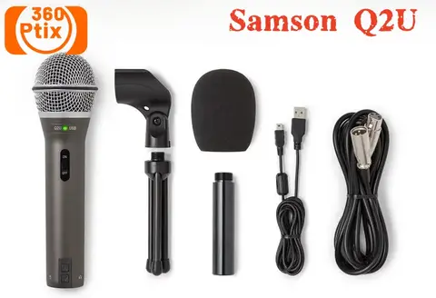 100% Original Samson Q2U Handheld Dynamic USB Microphone with XLR and USB I/O High Quality