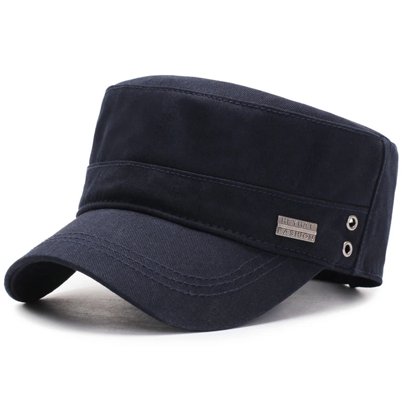 Fashion HEYHAT FASHION Flat Baseball Caps Outdoor Casual Adult Sun Hats Hip Hop Hat Sports Golf Cap Adjustable Snapback Hat image 4