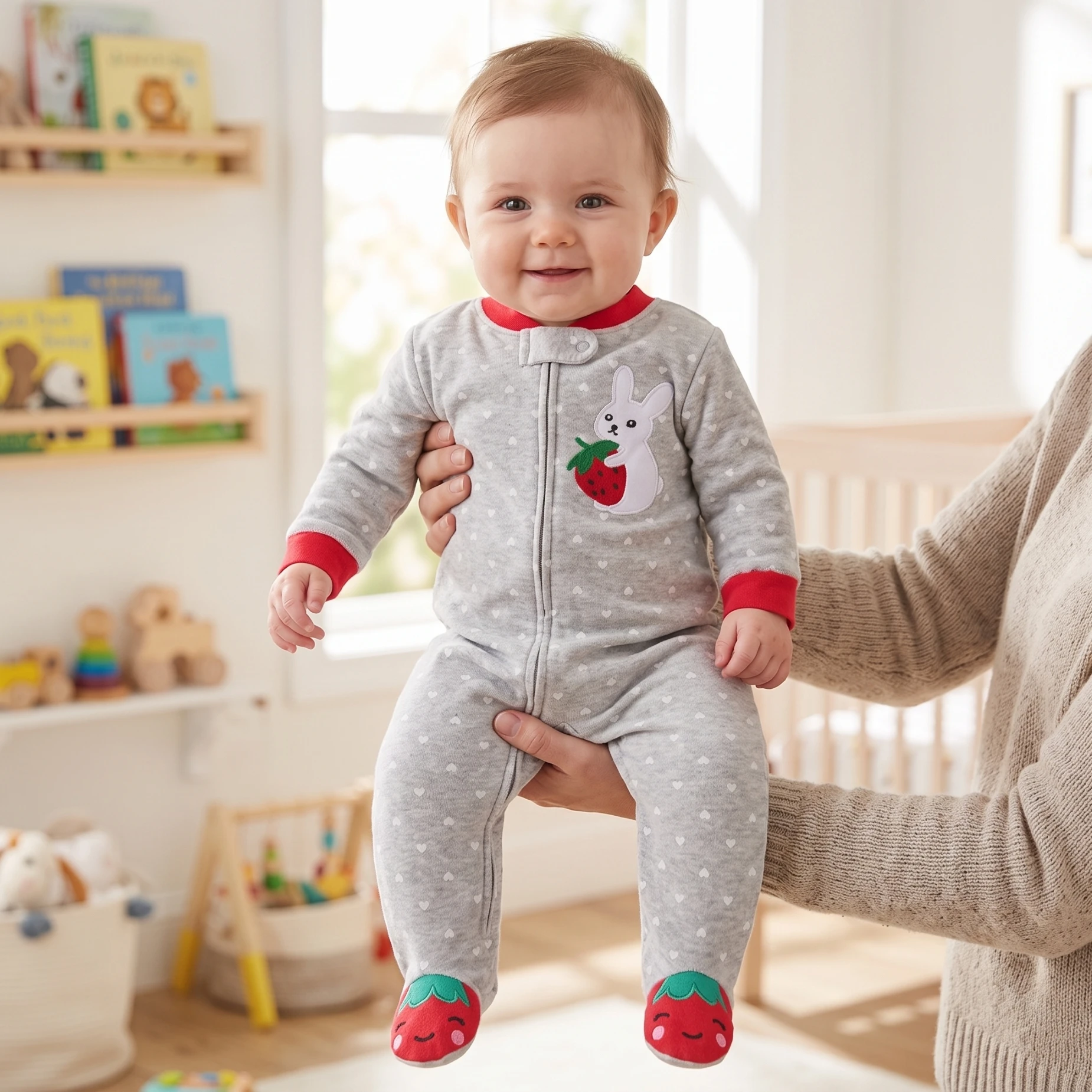 رومبير قطني مزدوج الجانب للبنا - مراجعة Cotton Baby Onesies Zipper وسعره