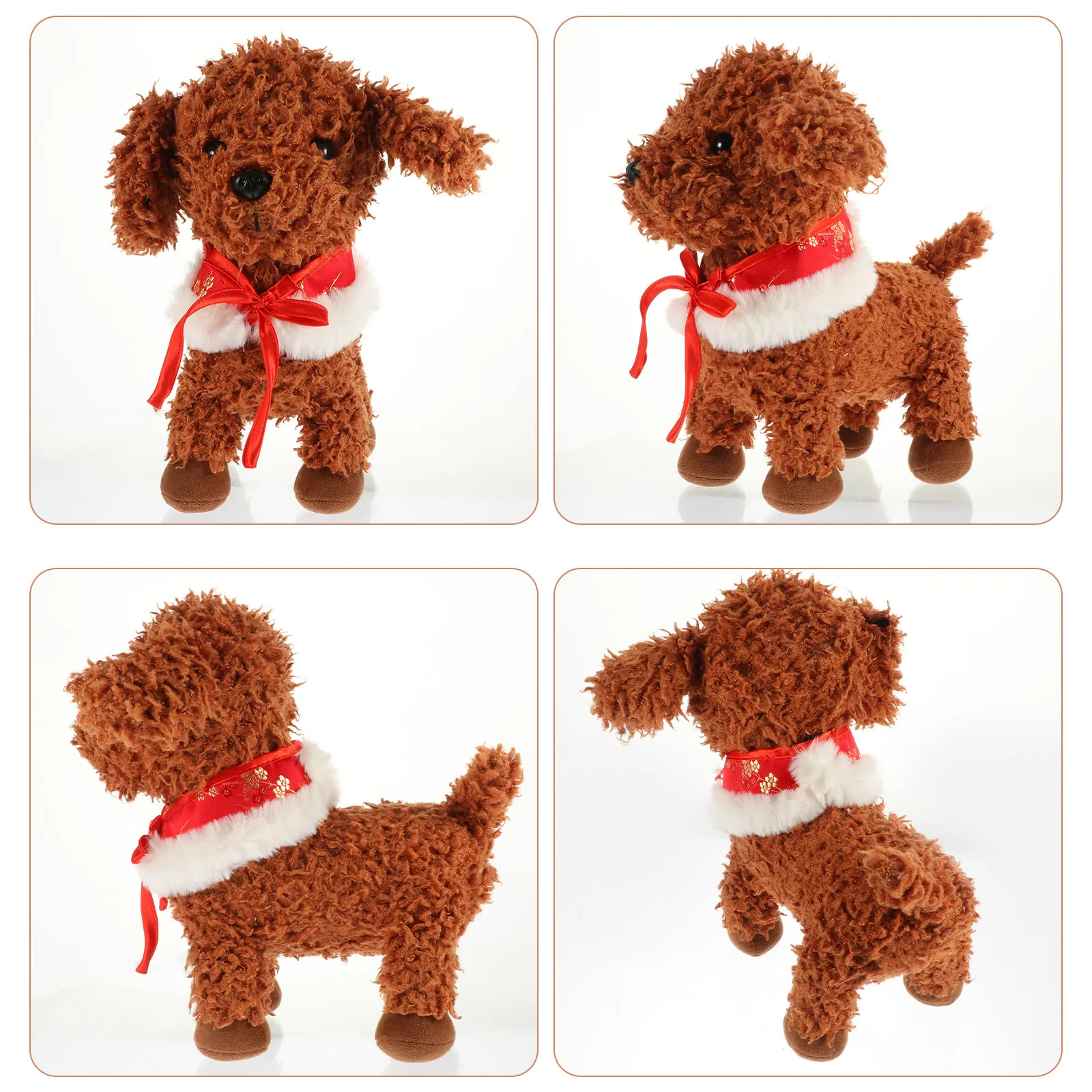 

Winter Warm Chinese Style Pet Collar Decorative New Year Bow Tie Collar Festive Neckwear for Cats Dogs Pet Necklace