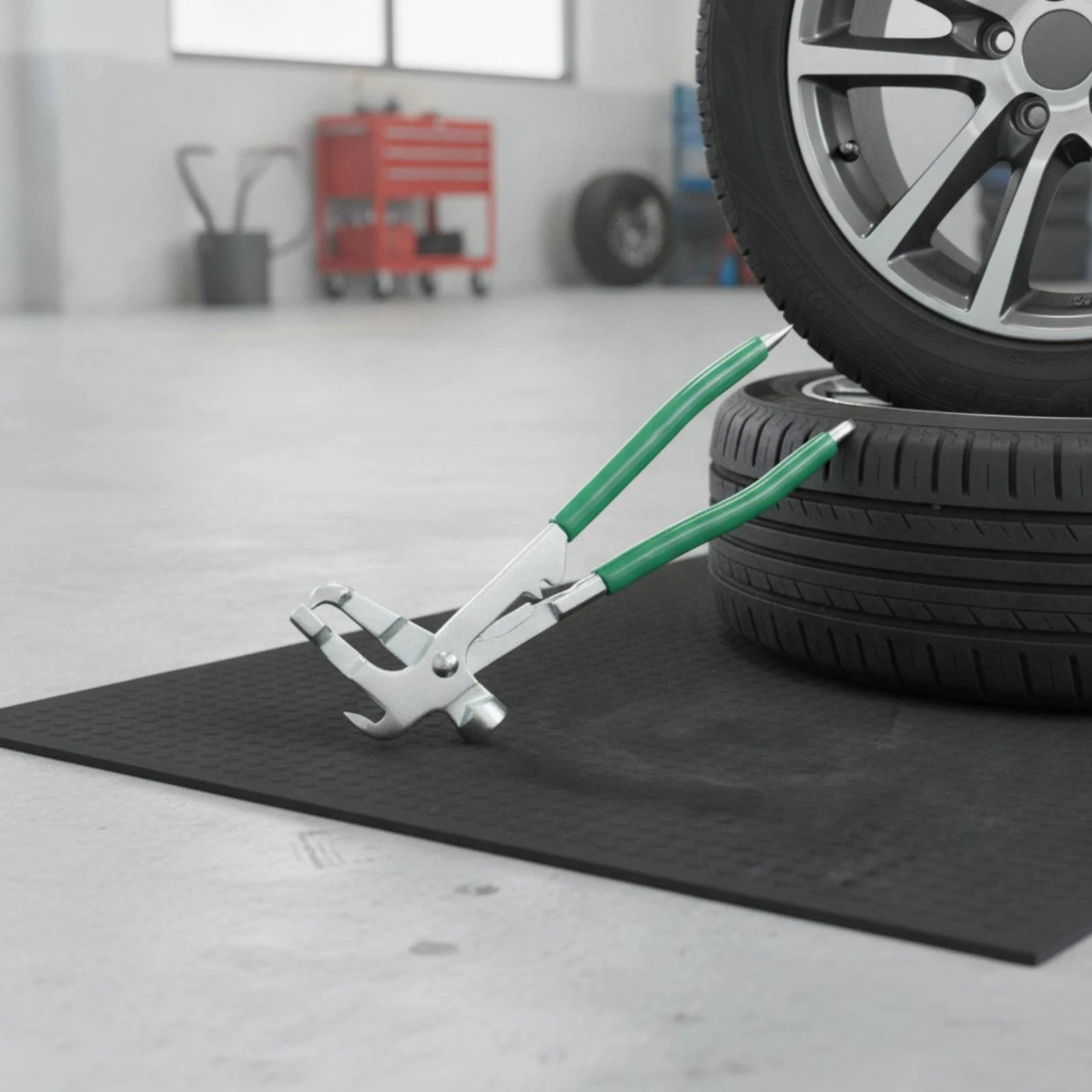 Wheel Weight Pliers Plastic-Coated Wheel Balancing Weight Pliers Professional-Grade Universal for Mechanics, Auto Repair
