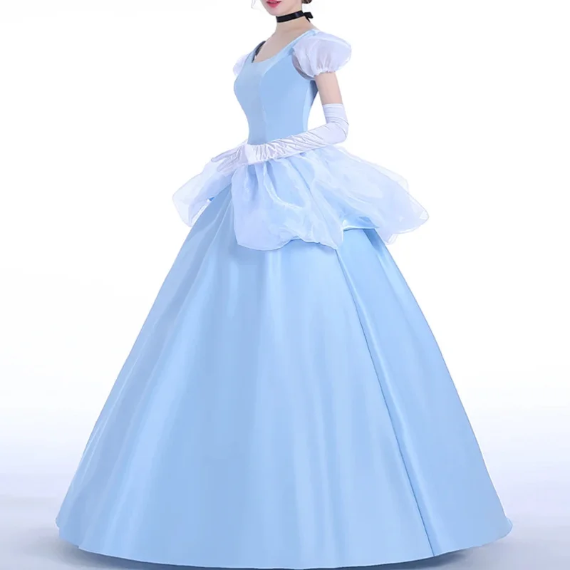 2025 New Custom Made Cinderella Princess Costume Cosplay Dress For Adult Women Ladies Hallowmas Party