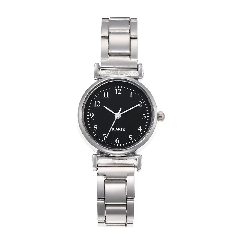 Relojes de pulsera de lujo para mujer, reloj de cuarzo analógico a la moda, correa de acero inoxidable, reloj de pulsera Digital informal para mujer