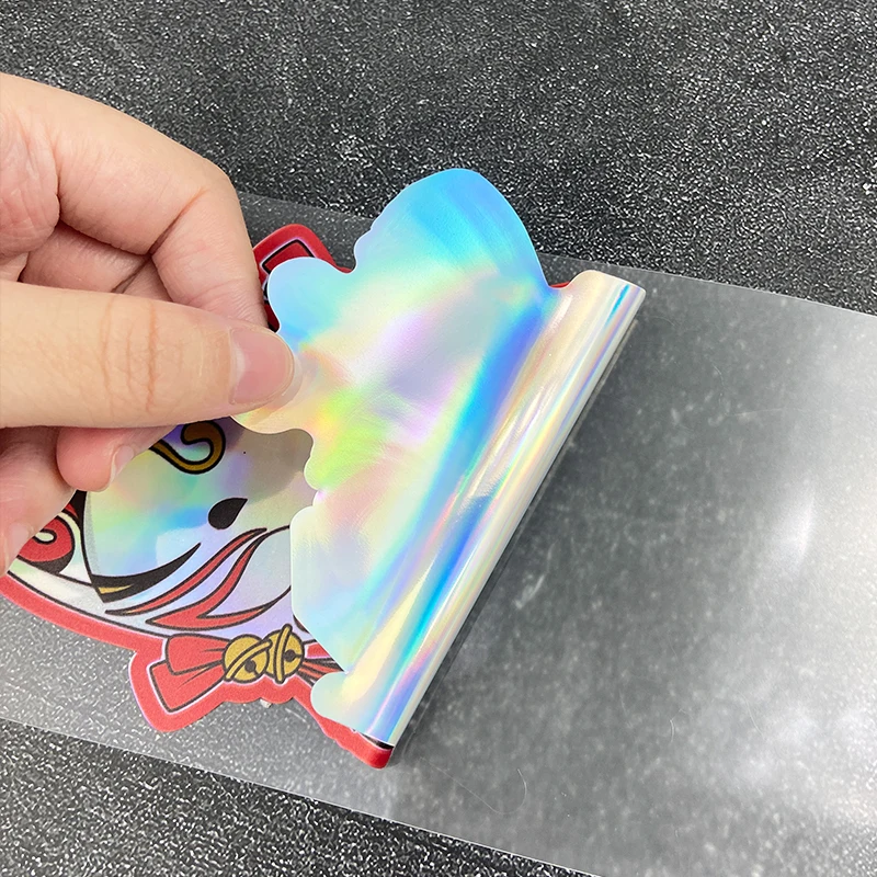 ملصقات Fox Mask JDM للدراجات النارية مقاومة للماء للدراجات النارية هدية أمامية يمكنك صنعها بنفسك صندوق خوذة سكوتر شارات فينيل ليزر عاكسة #6