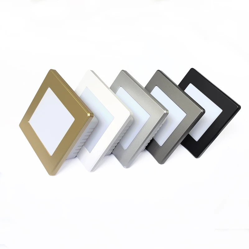Motion Sensor Wall Light Recessed Staircase Lights Smart Step Lighting Radar Detect Nightlights 3CCT Selectable for Hallway