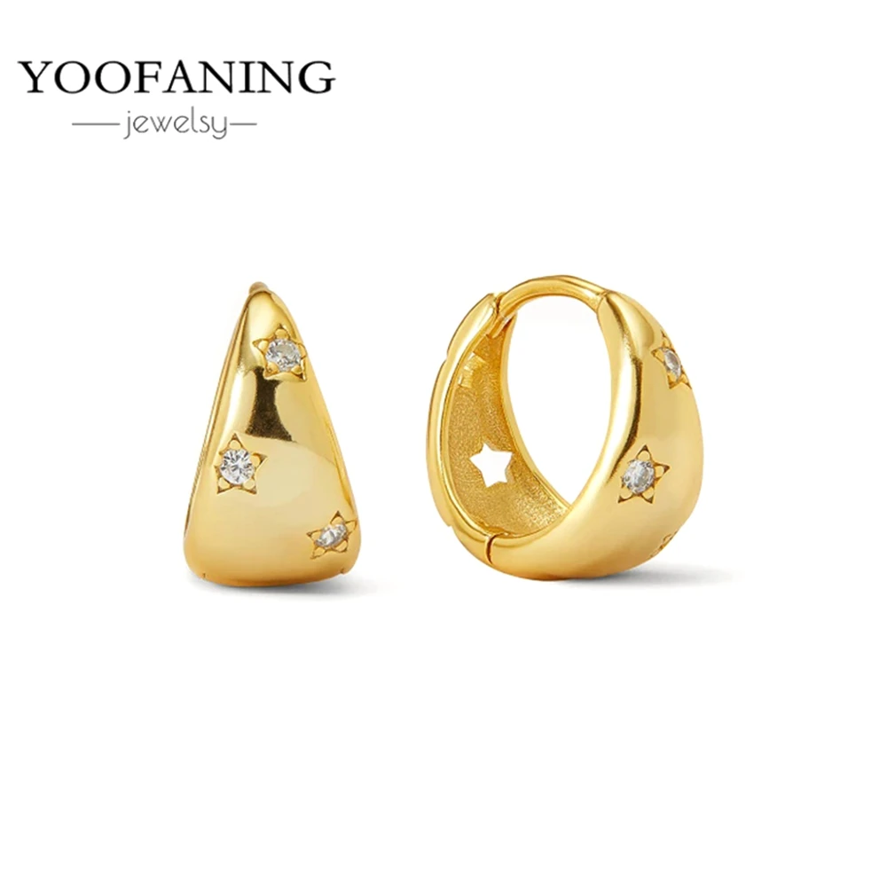 925 Sterling Silver Ear Needle Fashion Light Luxury Gold Hoop Earrings Classic Retro Collection Earrings for Women Jewelry Gift