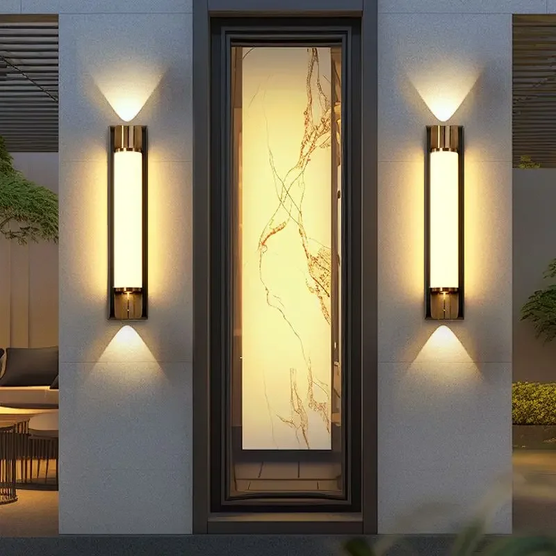 New Creative Simple Outdoor Modern Wall Lamp Courtyard Villa Pillar Outdoor Entrance Gate Passage